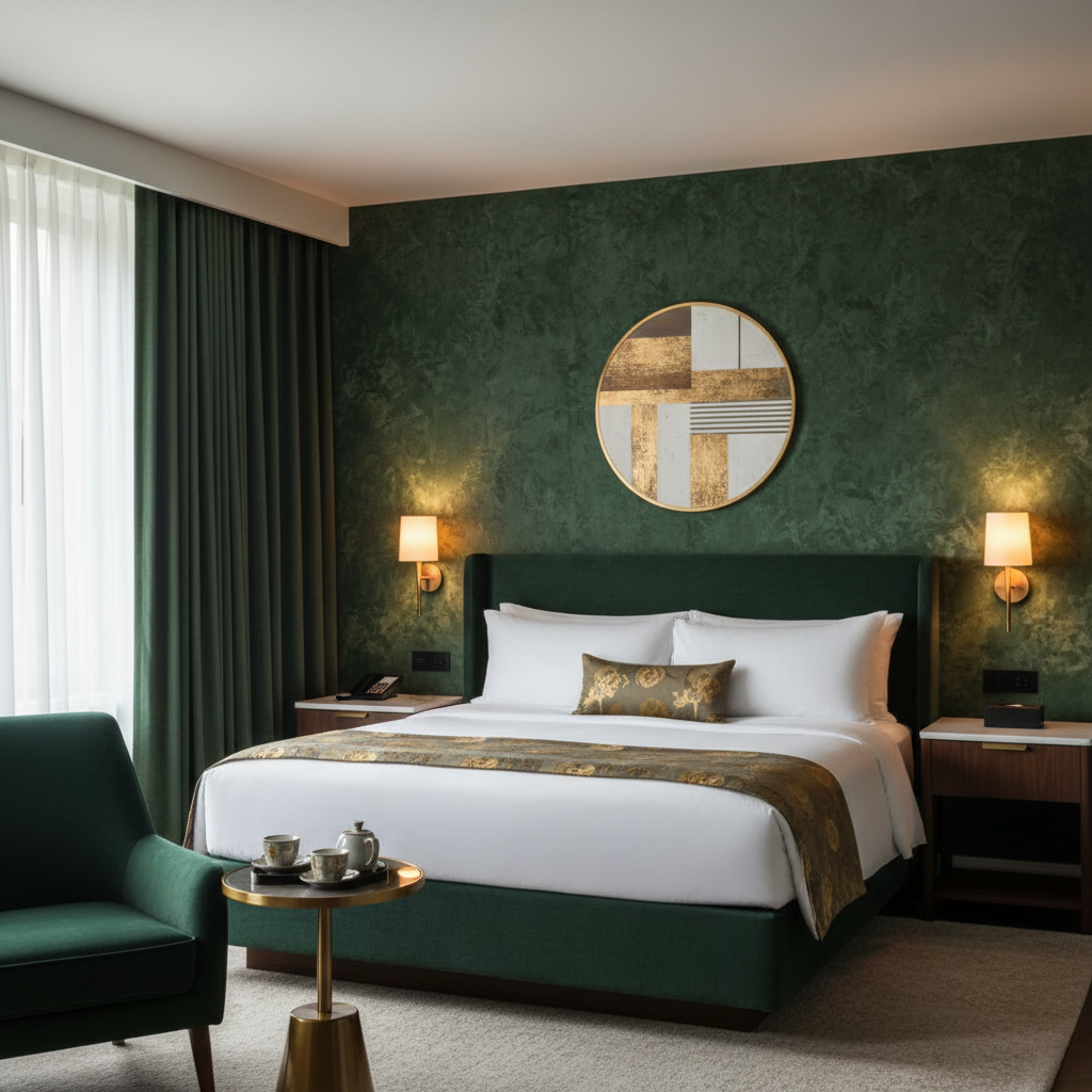 Boutique hotel room luxury wallpaper Toronto